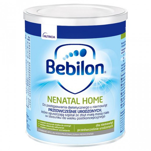 Bebilon Nenatal Home, dla niemowląt przedwcześnie urodzonych, 400 g