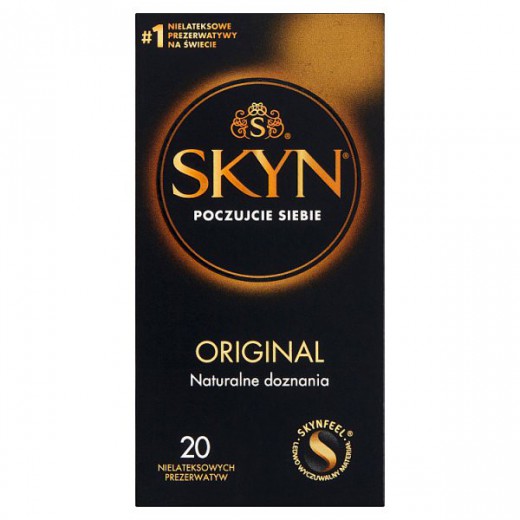 Unimil Skyn Original, prezerwatywy nielateksowe, 20 sztuk