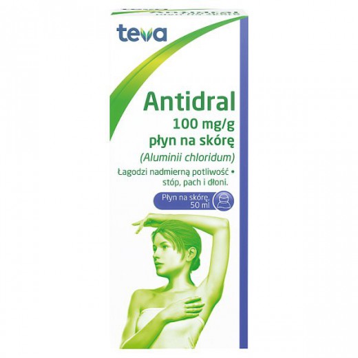 Antidral 100 mg/ g, płyn na skórę, 50 ml