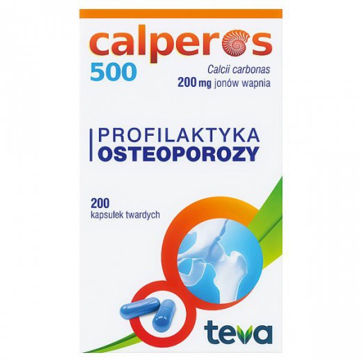 Calperos 500 200 mg, 200 kapsułek twardych
