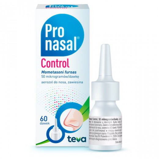 Pronasal Control, 50 µg/ dawkę, aerozol do nosa, 60 dawek