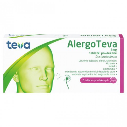 Alergo Teva 5 mg, 10 tabletek powlekanych