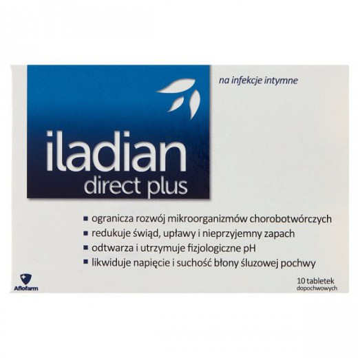 Iladian Direct plus, 10 tabletek dopochwowych