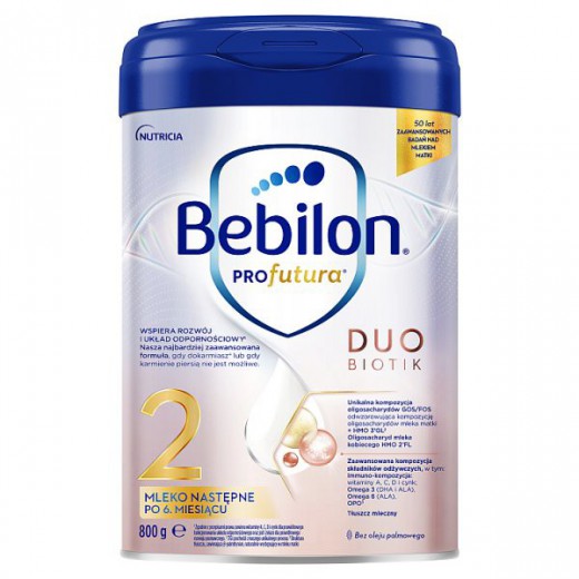 Bebilon Profutura Duo Biotik 2, mleko następne, po 6 miesiącu, 800 g