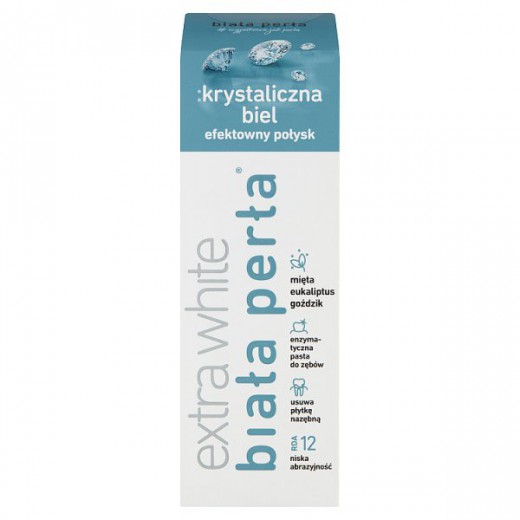 Biała Perła, pasta do zębów wybielająca, Krystaliczna Biel, 75 ml