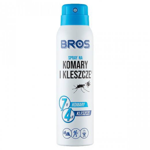 Bros Aktywna Ochrona, spray na komary i kleszcze, DEET 15%, 90 ml