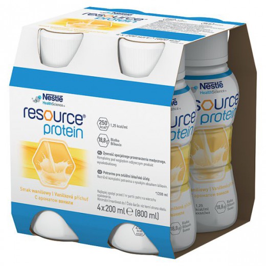 Resource Protein, preparat odżywczy, smak waniliowy, 4 x 200 ml