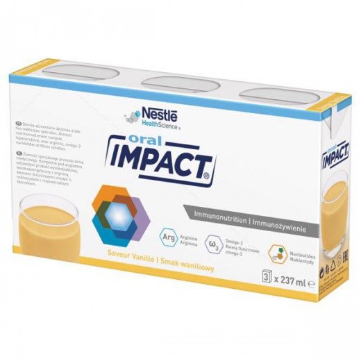 Impact Oral, smak waniliowy, 3 x 237 ml