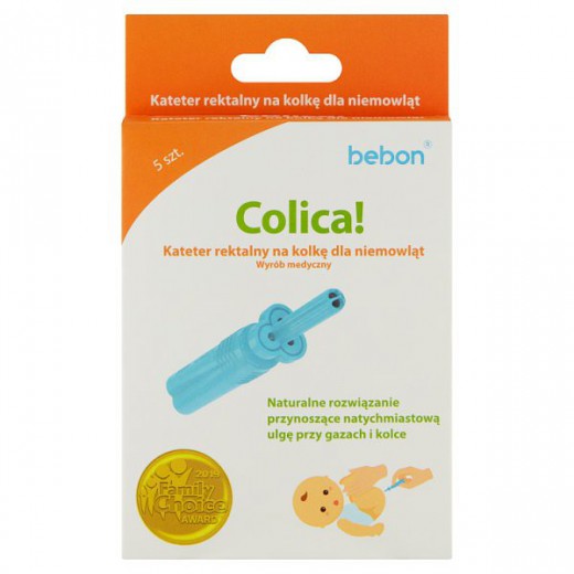 Kateter rektalny Colica na kolkę dla niemowląt, 5 sztuk