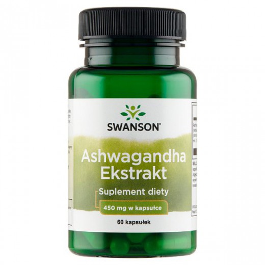 Swanson Ashwagandha Extract, 450mg, 60 kapsułek