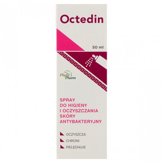 Octedin, spray do higieny i oczyszczania skóry, antybakteryjny, 50 ml