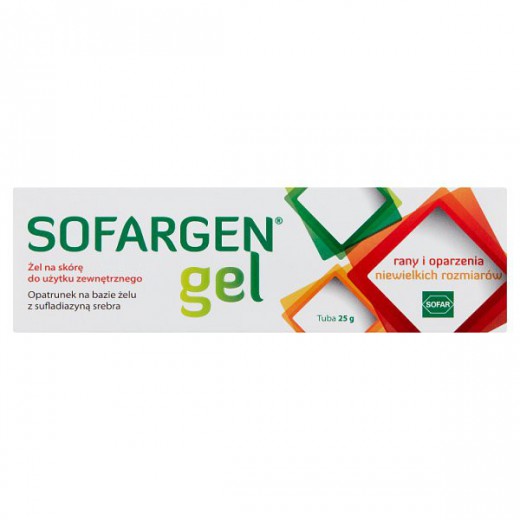 Sofargen Gel, żel na rany i oparzenia, 25 g