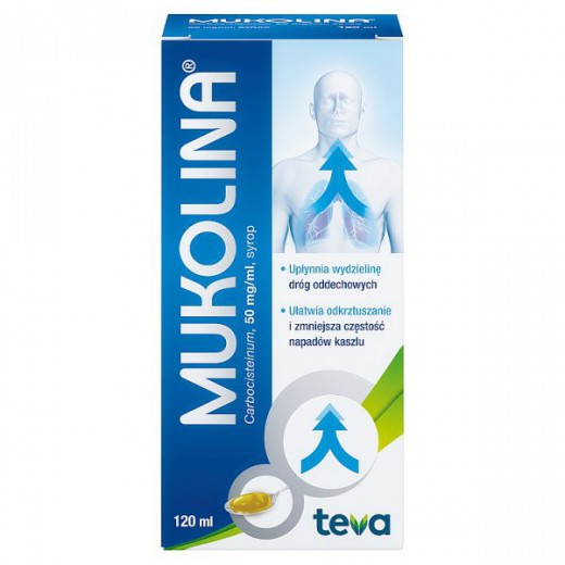 Mukolina syrop 50 mg/ml, 120 ml