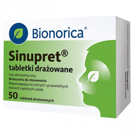 Sinupret, 50 tabletek drażowanych