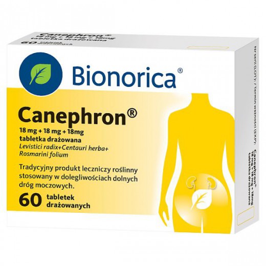 Canephron 18 mg + 18 mg + 18 mg, 60 tabletek drażowanych