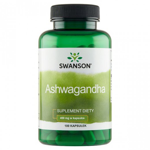 Swanson Ashwagandha 450mg, 100 kapsułek