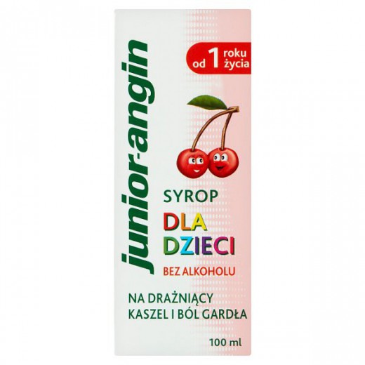 Junior-angin, syrop dla dzieci od 1 roku życia, 100 ml