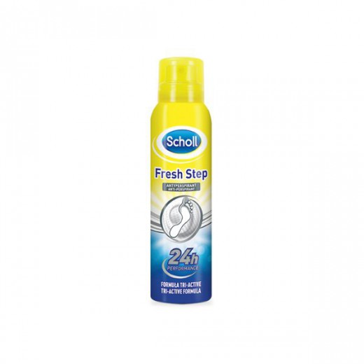 Scholl Fresh Step, antyperspirant do stóp neutralizujący zapach, 150 ml