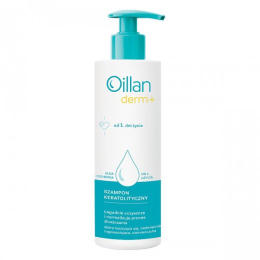 Oillan Derm+, szampon keratolityczny, od 1 dnia życia, 180 ml