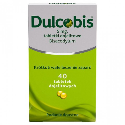 Dulcobis 5 mg, 40 tabletek dojelitowych