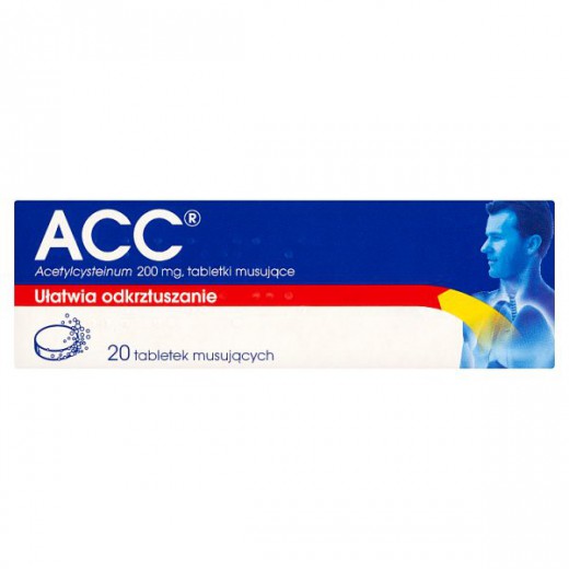 ACC (ACC MAX) 200mg, 20 tabletek musujących