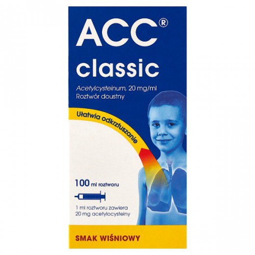 ACC Mini 20 mg/ml, roztwór doustny, smak wiśniowy, 100 ml
