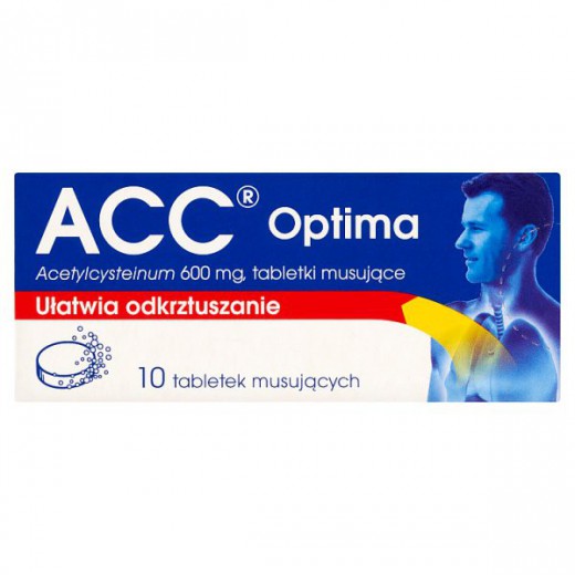 ACC Optima 600mg, 10 tabletek musujących