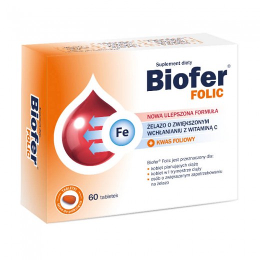 Biofer Folic, 60 tabletek