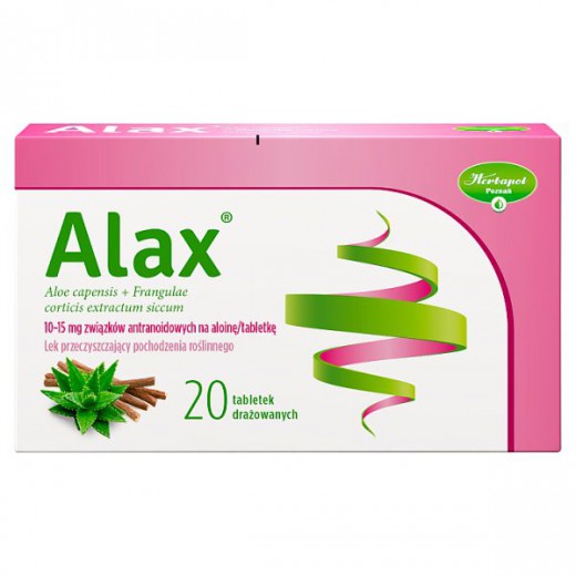 Alax 35 mg + 42 mg, 20 tabletek drażowanych