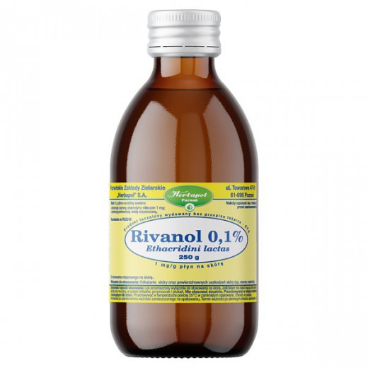 Rivanol (Rivanolum), roztwór 0.1%, 250g