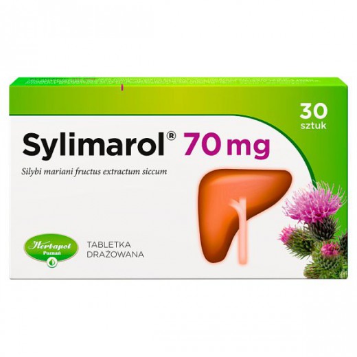 Sylimarol 70mg, 30 drażetek