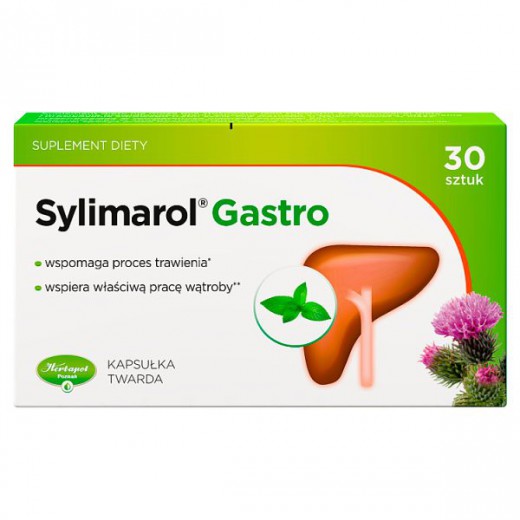 Sylimarol Gastro, 30 kapsułek twardych