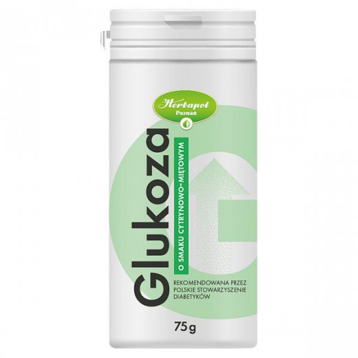Glukoza o smaku cytrynowo-miętowym proszek, 75g