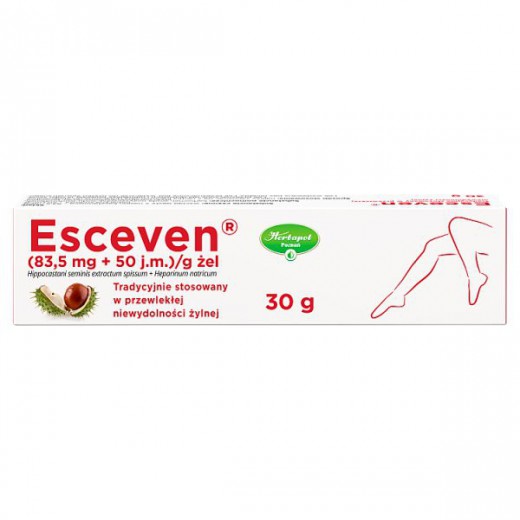 Esceven (83,5 mg + 50 j.m.)/ g, żel, 30 g