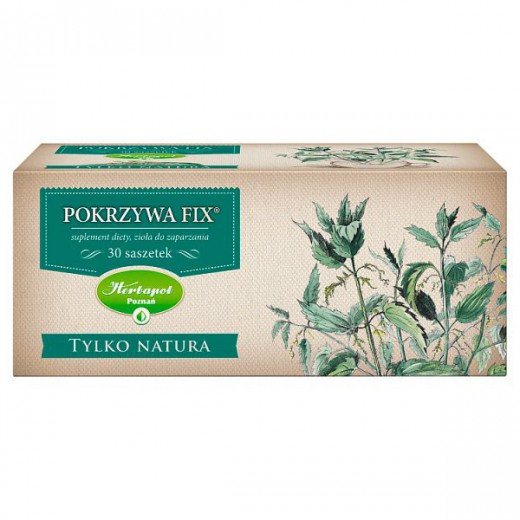 Herbapol Tylko Natura Pokrzywa Fix, zioła do zaparzania, 30 saszetek