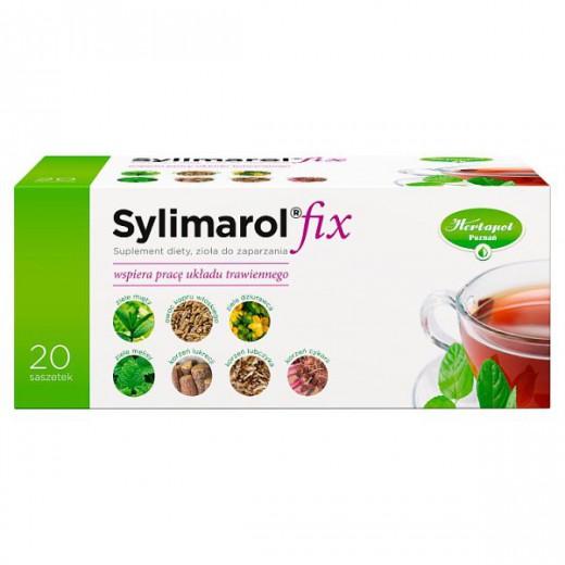 Sylimarol Fix, zioła do zaparzania, 20 saszetek