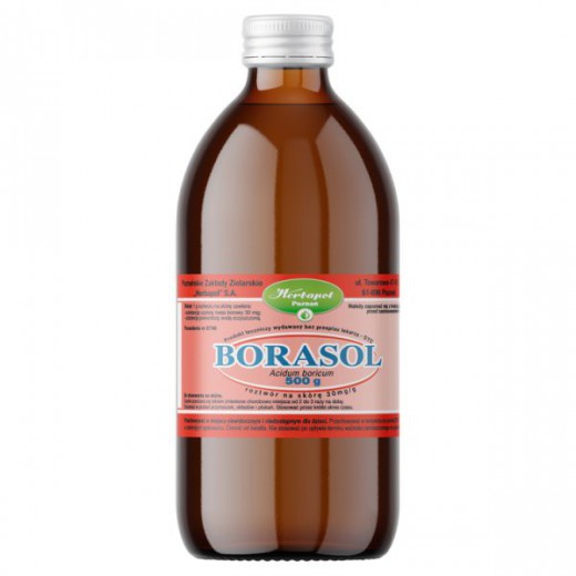 Borasol 30 mg/ g, roztwór na skórę, 500 g