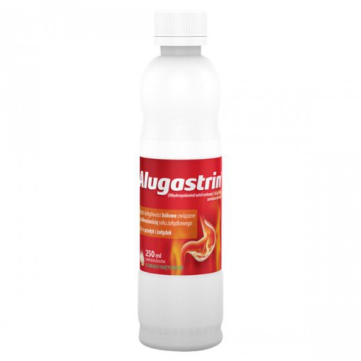 Alugastrin, zawiesina o smaku miętowym, 250ml