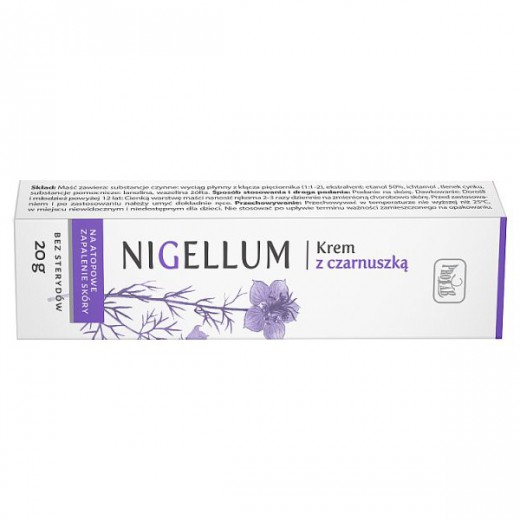 Nigellum, krem z czarnuszką na atopowe zapalenie skóry, 20 g