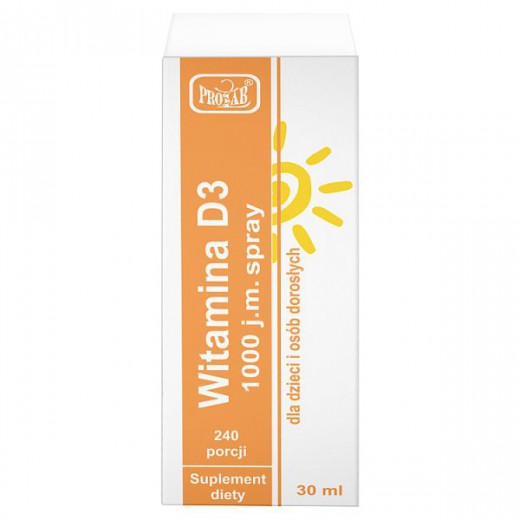 Witamina D3 1000 j.m., spray, 30 ml