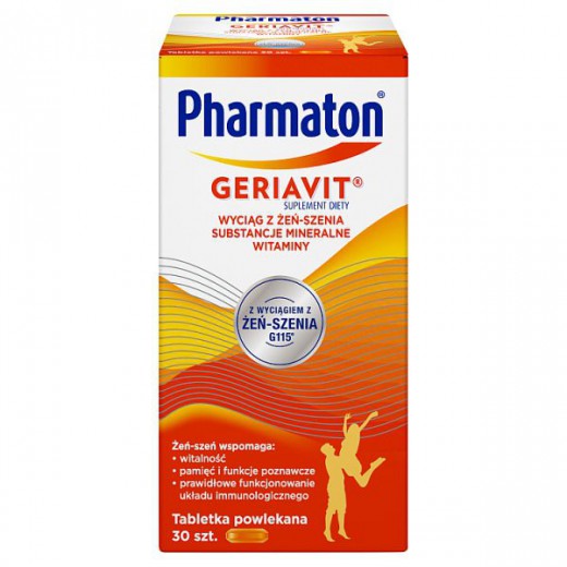 Pharmaton Geriavit, 30 tabletek powlekanych