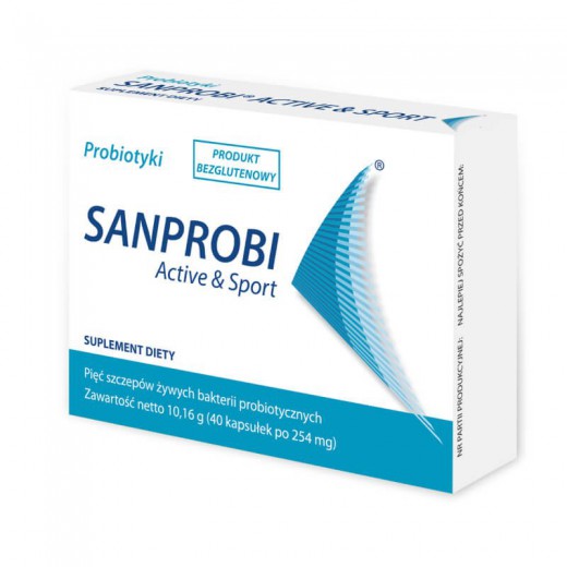 Sanprobi, Active and Sport, 40 kapsułek