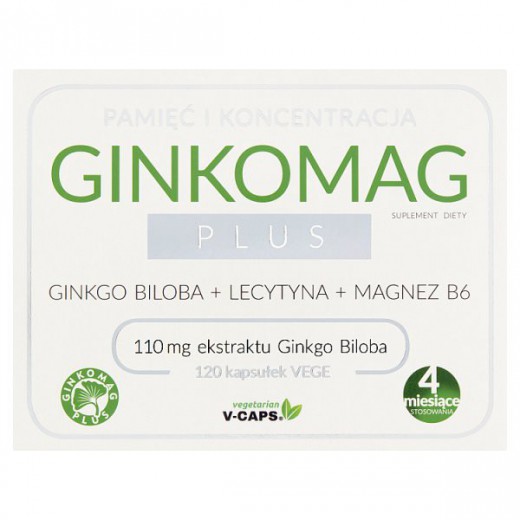 Ginkomag Plus,120 kapsułek