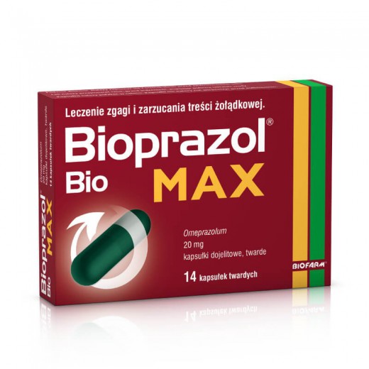 Bioprazol Bio Max 20mg, 14 kapsułek