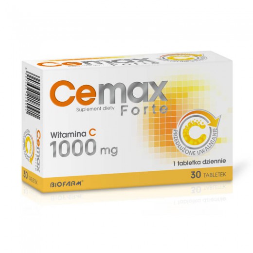 CeMax Forte, witamina C 1000mg, 30 tabletek
