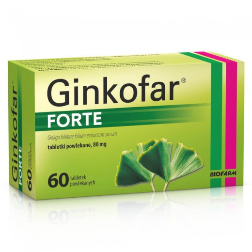 Ginkofar forte 80mg, 60 tabletek