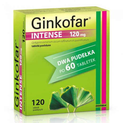 Ginkofar Intense 120mg, 120 tabletek
