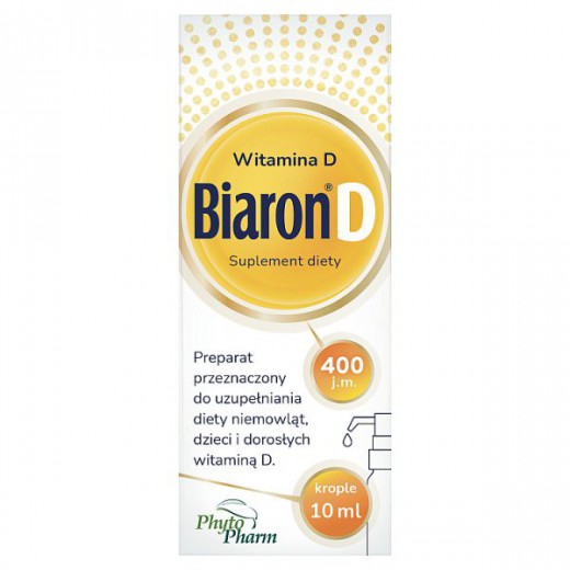 Biaron D, witamina D 400 j.m., krople, 10 ml