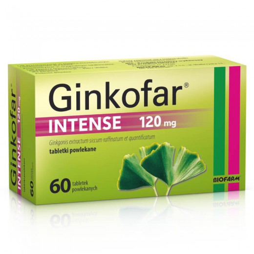Ginkofar Intense 120mg, 60 tabletek