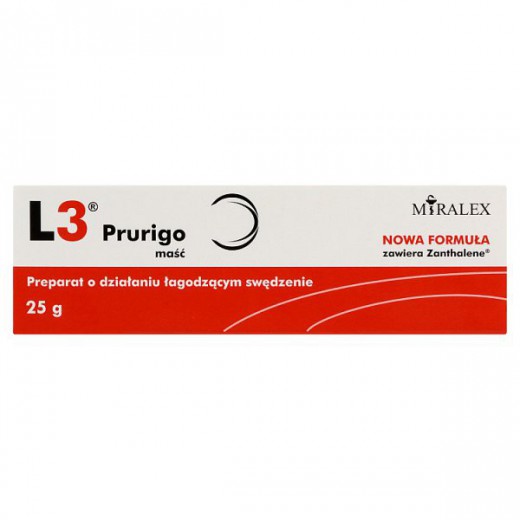 L3 prurigo, maść ochronno-pielęgnacyjna, o działaniu łagodzącym swędzenie, 25 g